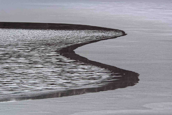 Eisgrenze am Rubbenbruchsee