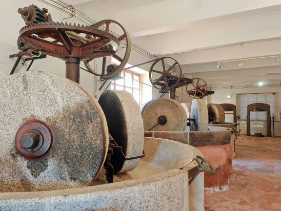Olivenölmühlen im Museo del Frantoio