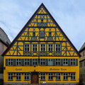 Bayerntour: Dinkelsbühl, Haus "goldene Rose" am Marktplatz